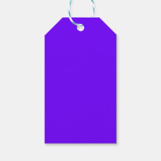 Étiquettes-cadeau indigo électrique couleur