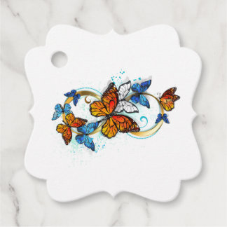 Étiquettes Cadeau Infinity of Monarch Butterflies
