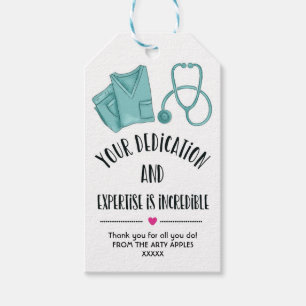Étiquettes-cadeau Infirmière Appréciation semaine personnel merci