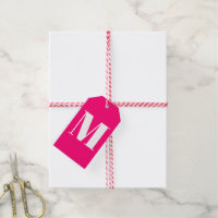 Initiale blanche chaude monogramme rose chaud