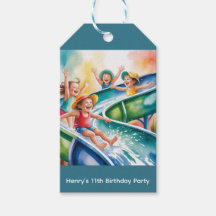 Invitation Anniversaire Enfants Âge Merci Glissade
