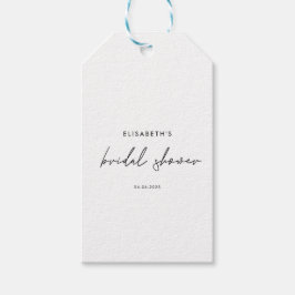 Étiquettes-cadeau Invitation minimale pour une fête de mariage avec