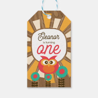 Étiquettes-cadeau Invitation pour le premier anniversaire de la chou