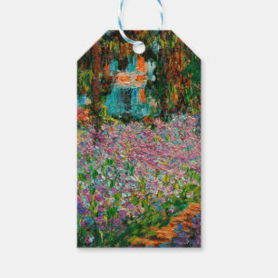 Étiquettes-cadeau Iris Jardin Monet Giverny fleurs