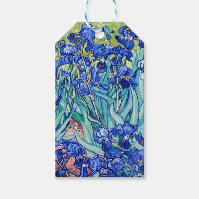 Étiquettes-cadeau Irises Vincent van Gogh (Devant)