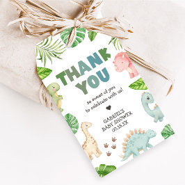 Étiquettes-cadeau It's a Boy Dinosaur Baby Shower Favor Tags