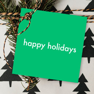 Étiquettes Cadeau Jade Green Minimalist   Simples Noël vibreux