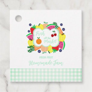 Étiquettes Cadeau Jam Maison de Fête de Mariage Fraîchement du March