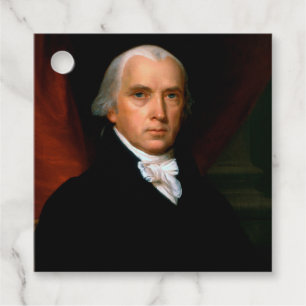 Étiquettes Cadeau James Madison le 4ème président : Amérique colonia