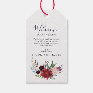 Étiquettes-cadeau Jardin d'automne Accueil Mariage Bourgogne