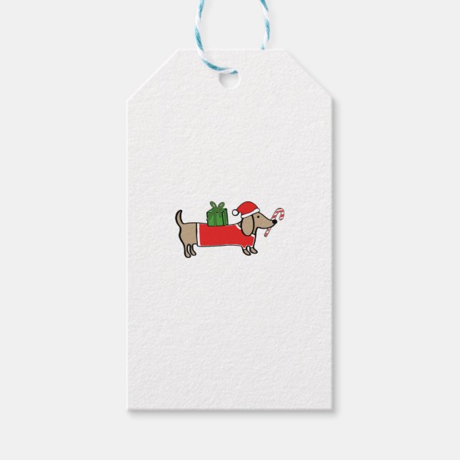 Étiquettes-cadeau Jardin de Noël (Devant)