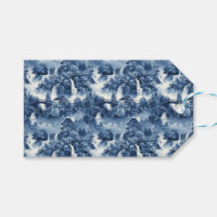 Jardin d'eau japonais en porcelaine blanche bleue