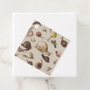 Étiquettes Cadeau Jardin d'escargots Animaux de compagnie Gastropod