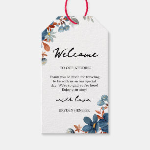 Étiquettes-cadeau Jardin d'été Fleurs aquarelles Mariage