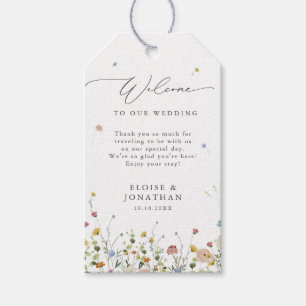 Étiquettes-cadeau Jardin Fleur sauvage de printemps Floral minimalis