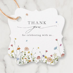 Étiquettes Cadeau Jardin Fleur sauvage de printemps Floral minimalis