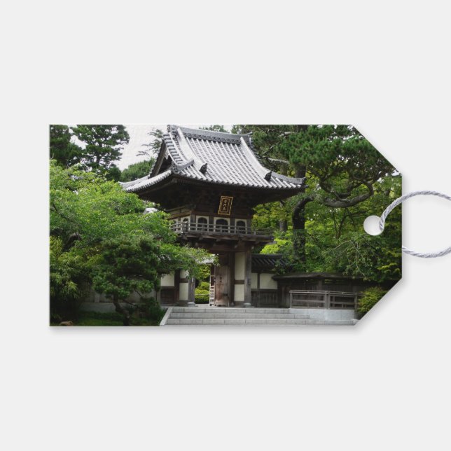 Étiquettes-cadeau Jardin japonais de thé à San Francisco (Devant (Horizontal))