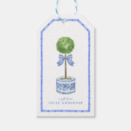 Étiquettes-cadeau Jardin opiaire en bambou | Chinoiserie