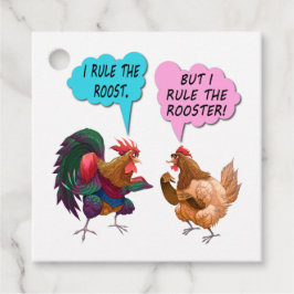 Étiquettes Cadeau Je règle les balises de faveur de roost