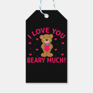 Étiquettes-cadeau Je T'Aime Faire Beaucoup De Teddy Bear