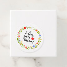 Je t'aime maman Fête des mères calligraphie floral