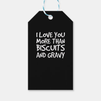 Étiquettes-cadeau Je t'aime plus que la sauce aux biscuits cadeau dr