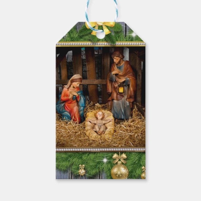Étiquettes-cadeau Jesus born (Devant)