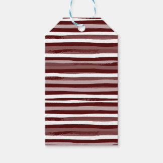 Étiquettes-cadeau Jeu de balises Maroon & White Félicitations