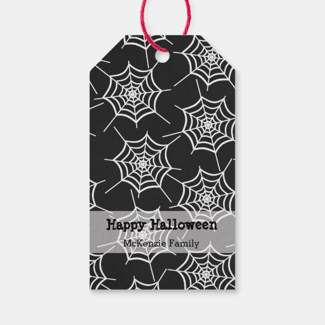 Étiquettes-cadeau Jeu de fêtes d'Halloween (Dos)
