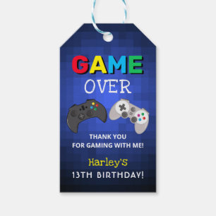 Étiquettes-cadeau Jeu génial, c'est fini, merci pour le jeu