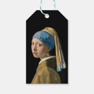Étiquettes-cadeau Johannes Vermeer - Fille avec une oreille perle