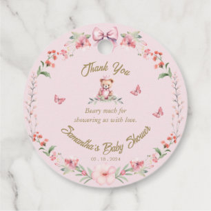 Étiquettes Cadeau Joie Flottante : Fleurs et Papillons Favorisent le