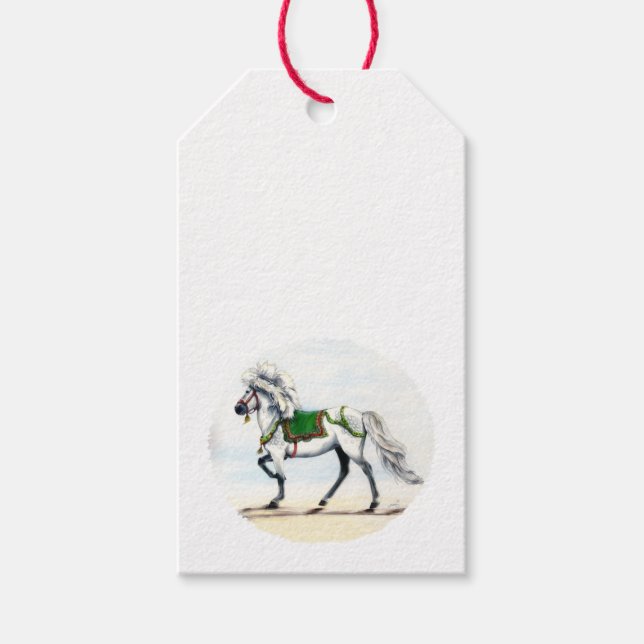 Étiquettes-cadeau Jol Icelandic Horse Christmas (Devant)