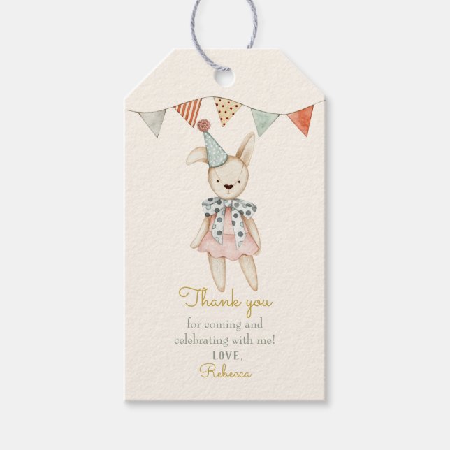 Étiquettes-cadeau Joli Bonjour Bébé Jouets Teddy Bear Bébé Anniversa (Devant)