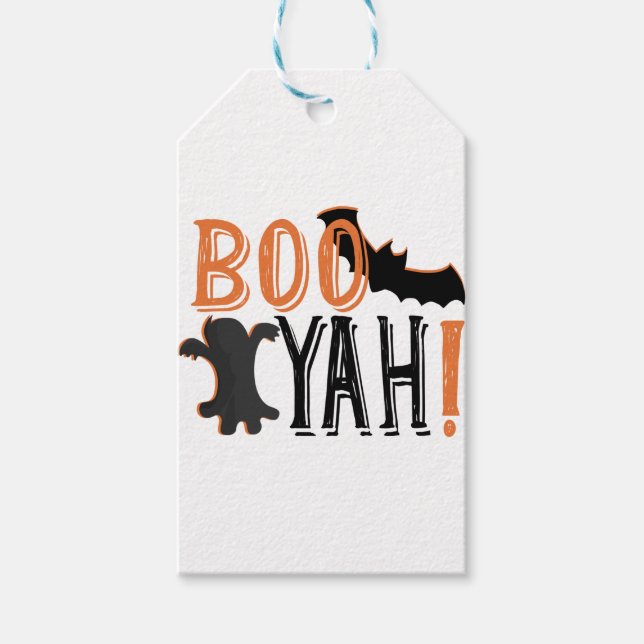 Étiquettes-cadeau joli booyah halloween (Devant)