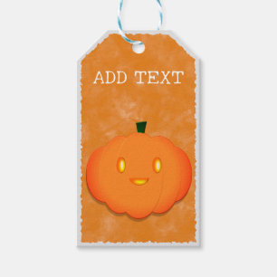Étiquettes-cadeau Joli Citrouille Halloween Baby shower d'aquarelle