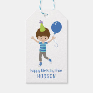 Étiquettes-cadeau Joli garçon d'anniversaire personnalisé