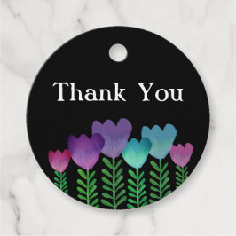 Étiquettes Cadeau Joli Merci Floral