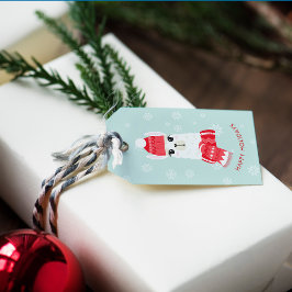 Étiquettes-cadeau Joli Noël Alpaca