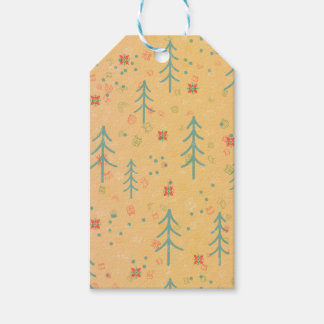 Étiquettes-cadeau Joli Noël jaune