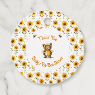 Étiquettes Cadeau Jolie Bee Bear Ba-Bee Douche au miel