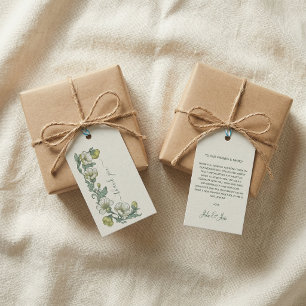 Étiquettes-cadeau Jolie carte de remerciement Art Nouveau pour maria