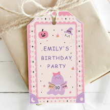 Jolie fête d'anniversaire d'Halloween rose