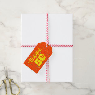 ÉTIQUETTES-CADEAU JOLIE ORANGE