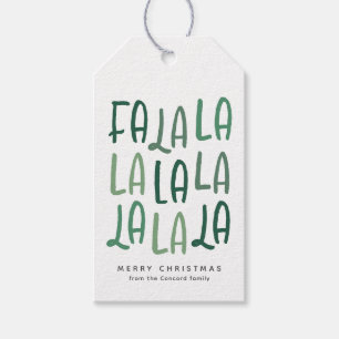 Étiquettes-cadeau Jolie vacances de Noël personnalisées et vertes