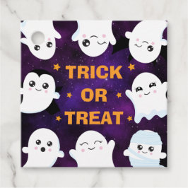 Étiquettes Cadeau Jolis fantômes d'Halloween Trick or Treat