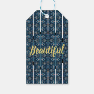 Étiquettes-cadeau Jolis Tags Bleus Cadeau par le Poète Adiela Akoo