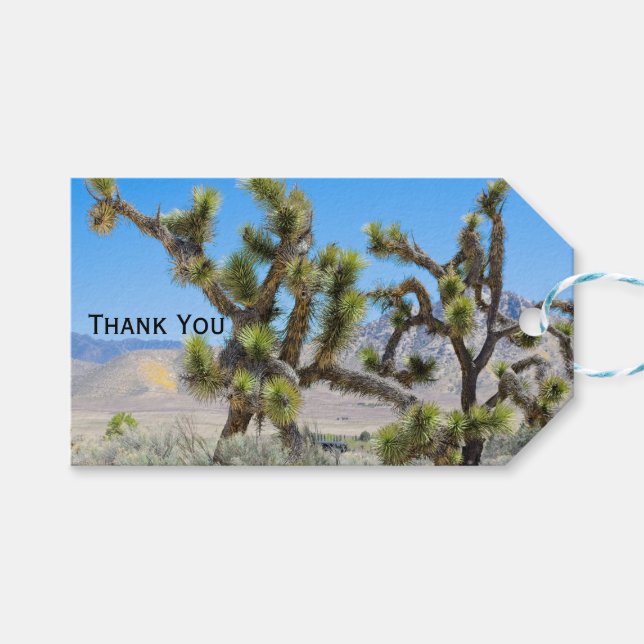 Étiquettes-cadeau Joshua Tree en Californie (Devant (Horizontal))