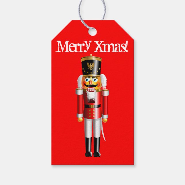 Étiquettes-cadeau Jouet-Soldat Nutcracker personnalisable (Devant)