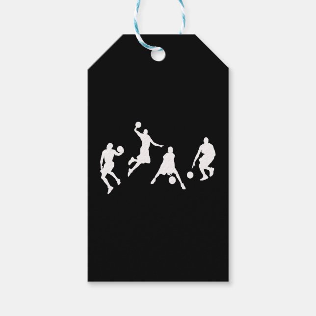 Étiquettes-cadeau joueur de basket (Devant)